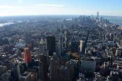 New York City Empire State Building 06A South Flatiron Building To Brooklyn and Financial District World Trade Center